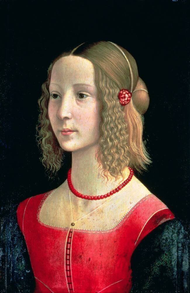 Portrait d'une Fille Domenico Ghirlandaio