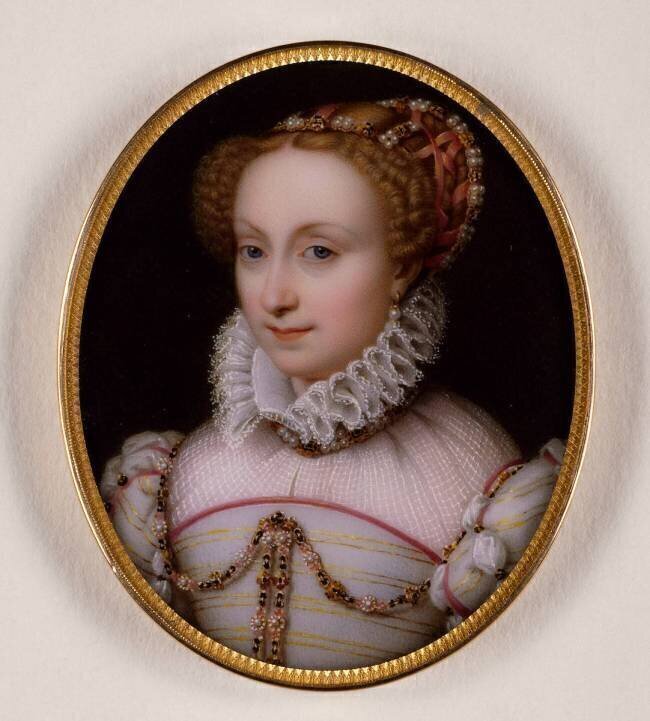 Portrait ovale de Jeanne d'Albret, mère d'Henri IV Marie-Voctoire Jaquotot