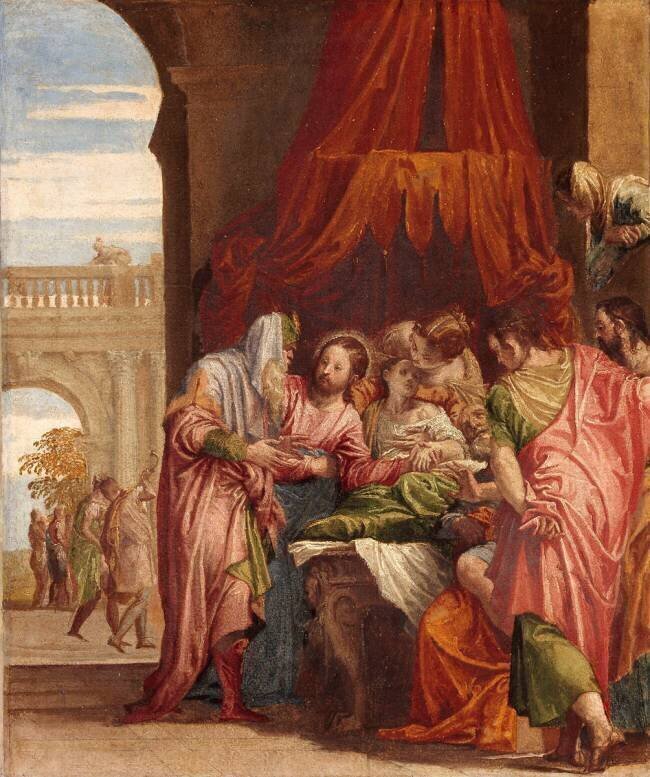 Résurrection de la fille de Jaïre Paolo Veronese