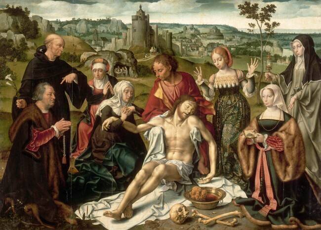Retable de la déploration du Christ Joos van Cleve