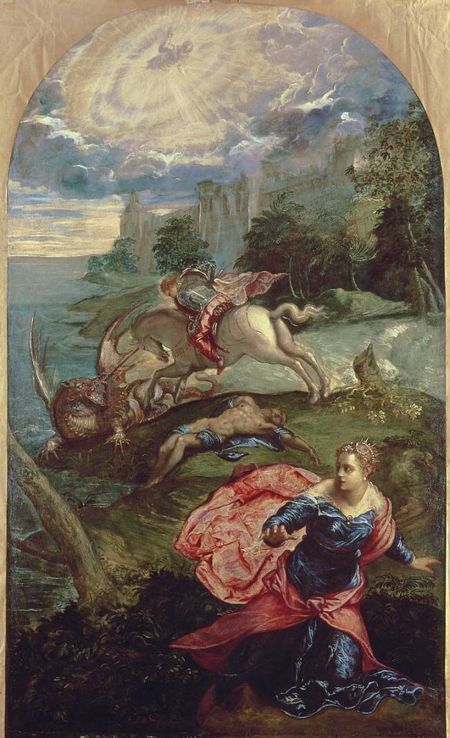 Saint George et le Dragon Le Tintoret