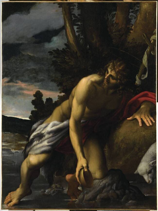 Saint Jean-Baptiste à la source Lodovico Carracci