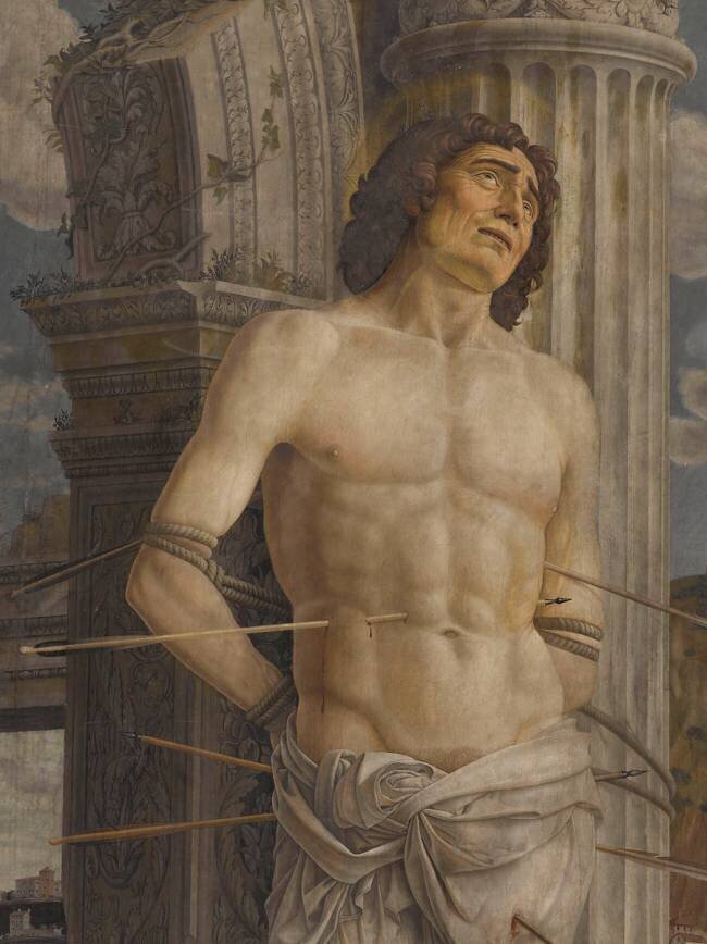 Saint Sébastien (détail) Andrea Mantegna