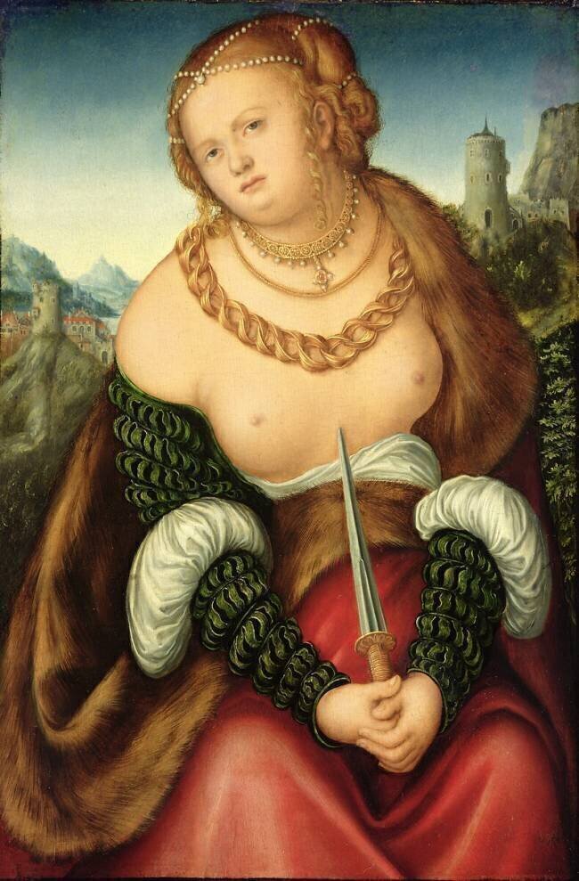 The Death of Lucretia Lucas Cranach l'Ancien