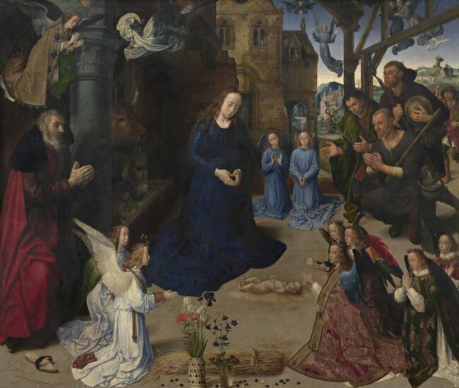 Triptyque Portinari, L'Adoration des bergers (centre) Hugo van der Goes