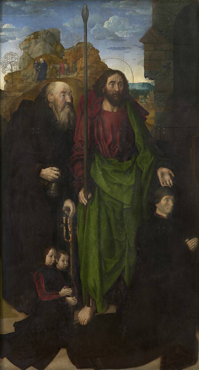 Triptyque Portinari, L'Adoration des bergers (gauche) Hugo van der Goes