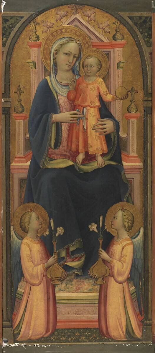 Vierge à l'enfant trônant Rossello di Jacopo Franchi