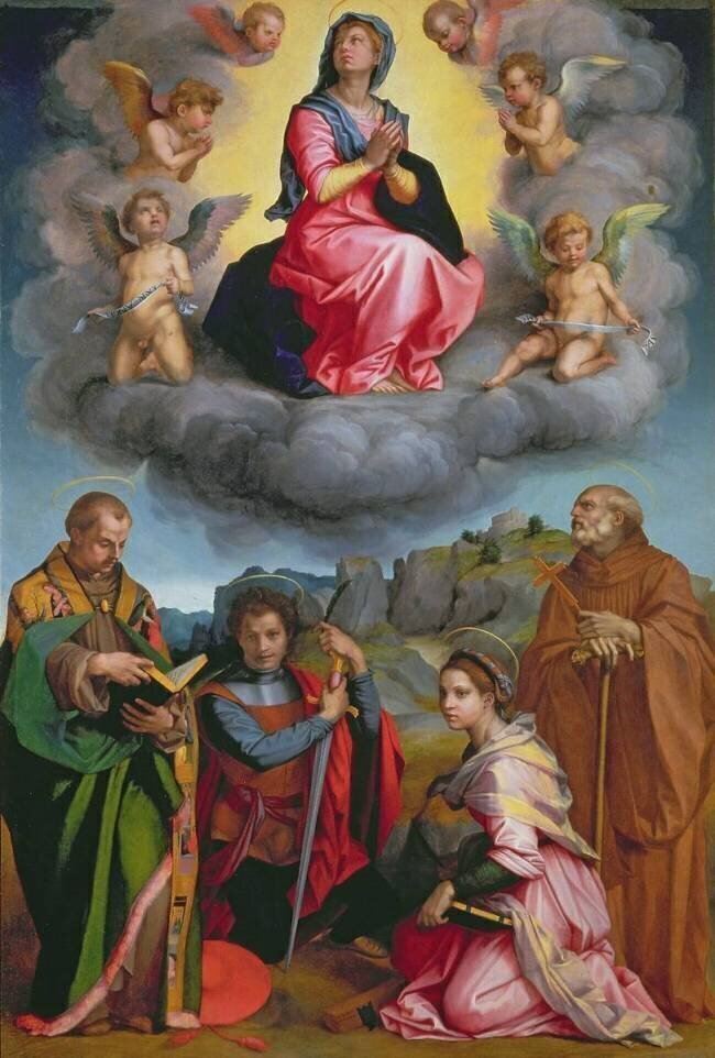 Vierge en gloire avec quatre saints Andrea del Sarto