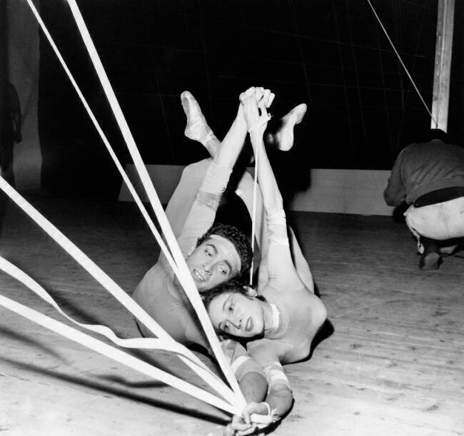 Dancers Janine Charrat and Adolfo Andrade  Rue des Archives