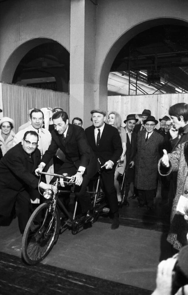 Ferdi Kübler and Bourvil in Geneva Keystone