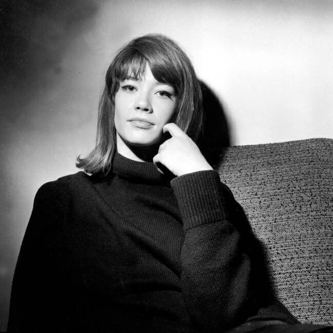 French Singer Francoise Hardy on November 27, 1962  Rue des Archives
