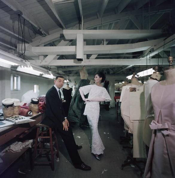 Galanos and Dovima Slim Aarons