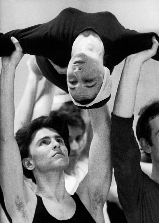 Janine Charrat during Rehearsal For Ballet in Geneva Theatre Rue des Archives
