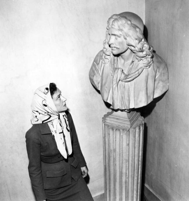 Maria Casares Making her Debuts at The French Comedy Theater Rue des Archives