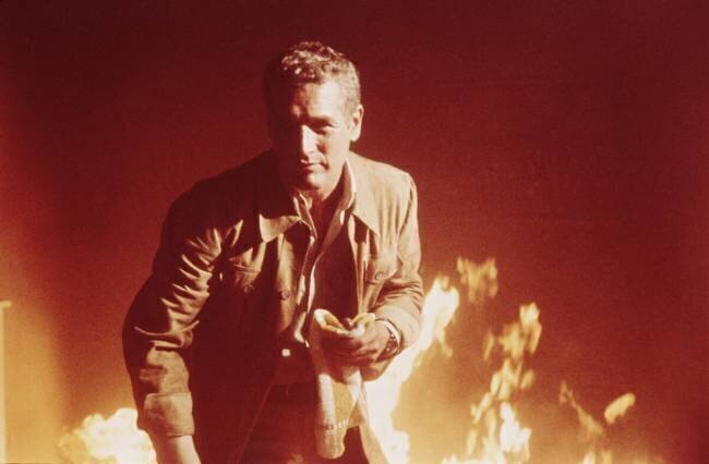 Paul Newman on the set of 'The Towering Inferno' Orlando Suero