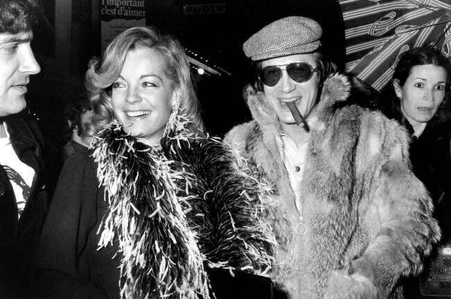 Romy Schneider and Jacques Dutronc at Premiere of Film "That Most Important Thing: Love" in Paris on February 12 Rue des Archives