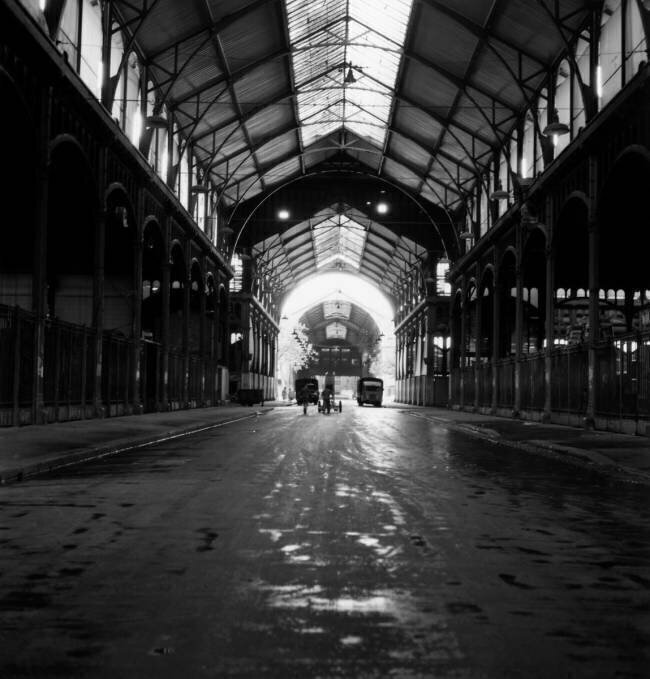 View of The Interior of Paris Covered Market Built By Victor Baltard Rue des Archives
