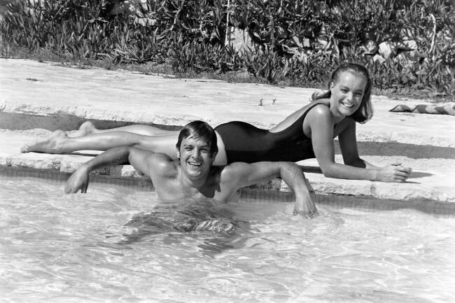 Alain Delon et Romy Schneider Reporters Associés