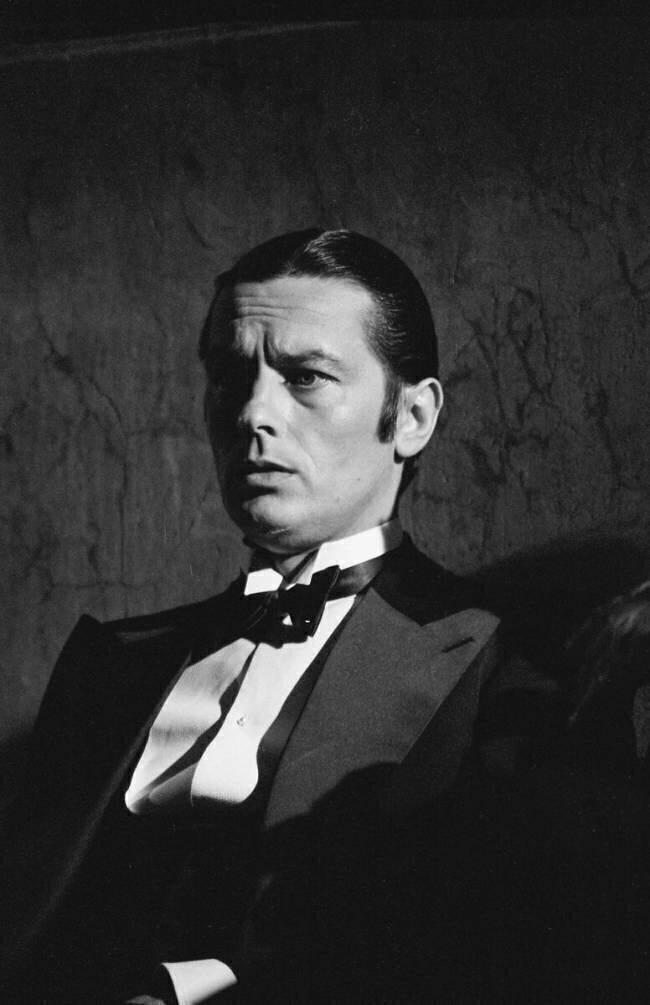Alain Delon lors du tournage du film 'Borsalino and Co' en mai 1974 Giancarlo Botti