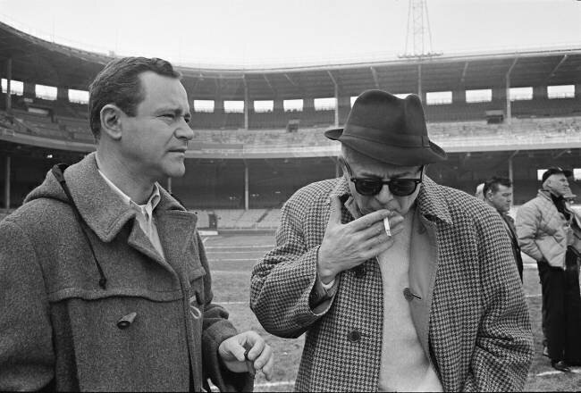 Billy Wilder et Jack Lemmon sur le tournage de "La Grande Combine" Orlando Suero