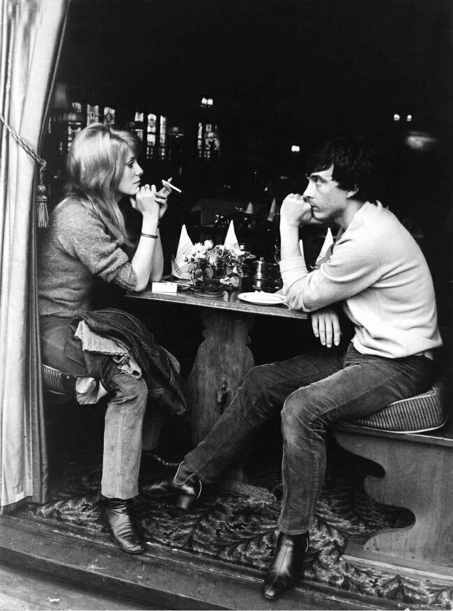 Catherine Deneuve et David Bailey  Rue des Archives