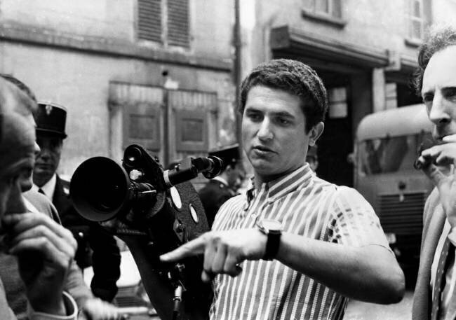 Claude Lelouch sur le plateau du film "La Vie L'Amour La Mort" Rue des Archives