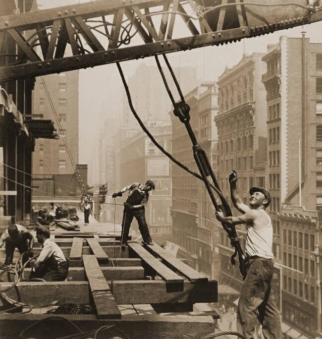 Construction workers empire state building, c.1930 Lewis Wickes Hine