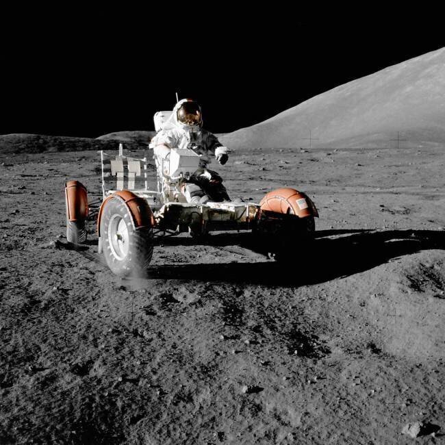 Driving on the moon Nasa