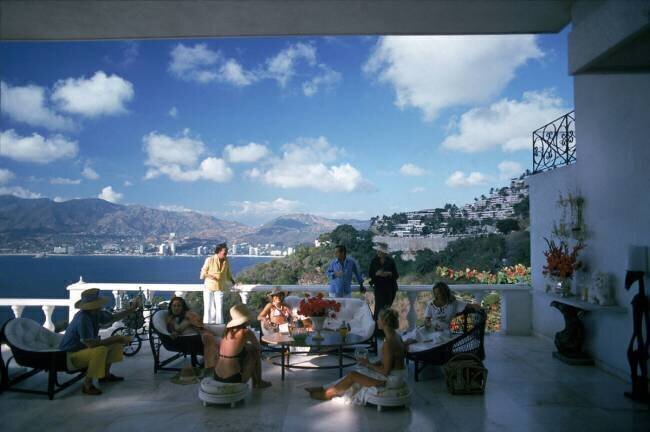 Guests At Villa Nirvana Slim Aarons