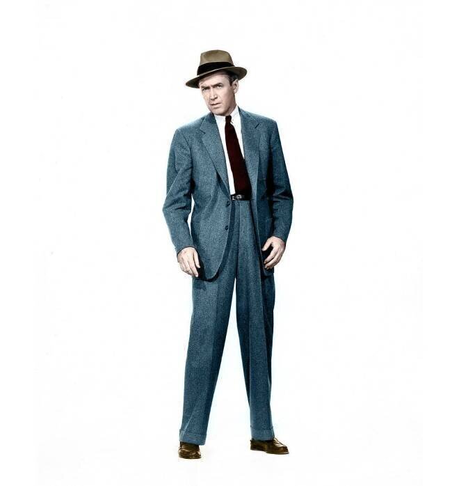 L'acteur americain James Stewart dans une photo promotionelle du film de ALFRED HITCHCOCK - Sueurs Froides , Vertigo (Vertiges) de 1958 anonyme