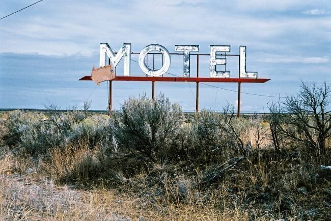 Motel sign, Grand Coulee, Washington John Margolies