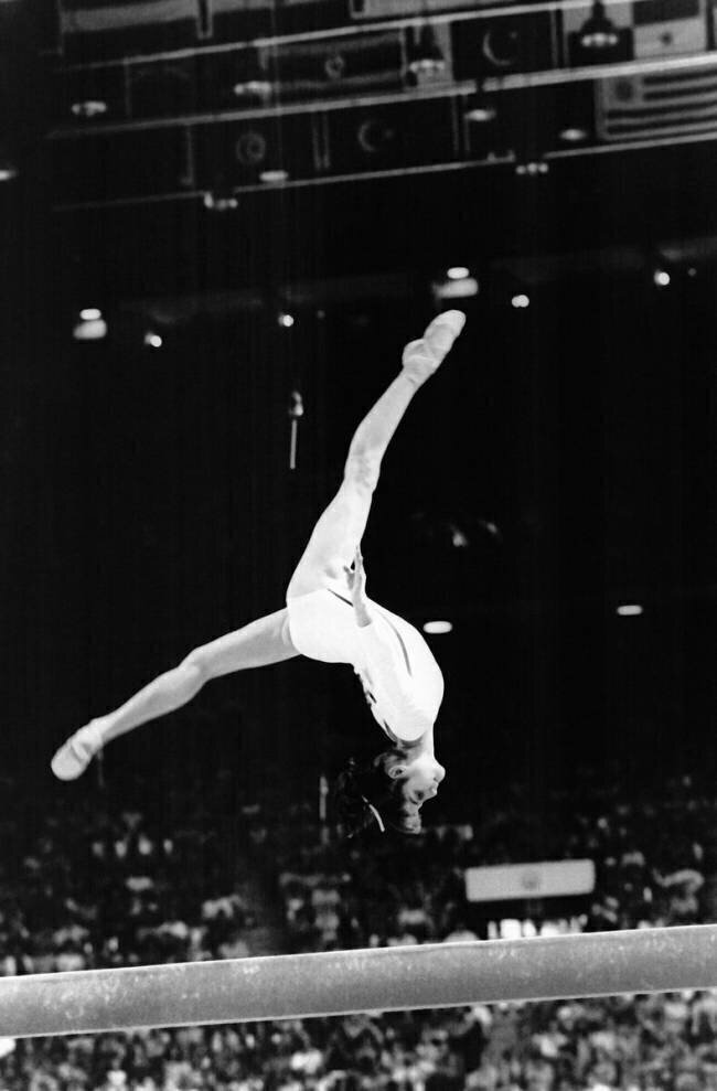 Nadia Comaneci aux JO de Montréal Gilbert Uzan