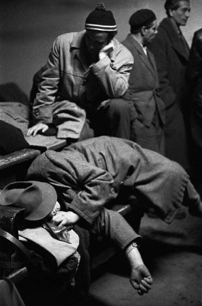Réfugiés hongrois en Autriche Erich Lessing