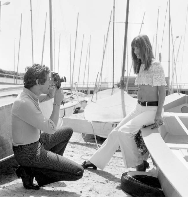 Serge Gainsbourg et Jane Birkin au Festival de Cannes le 19 mai Rue des Archives