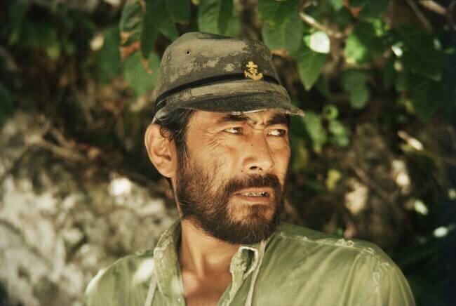 Toshiro Mifune sur le tournage de "L'enfer du Pacifique" Orlando Suero