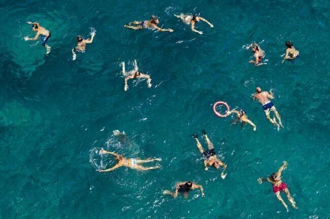 Blue water swim Carlo Tonti
