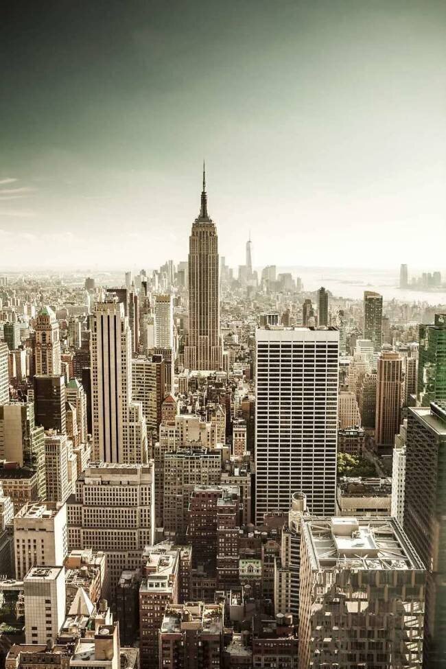 États-Unis, État de New York, Manhattan, New York City, l'Empire State Building, Midtown, paysage urbain de Top of the Rock au Rockefeller Center Antonino Bartuccio