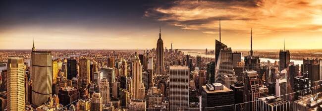 États-Unis, État de New York, Manhattan, New York City, Paysage urbain de Top of the Rock au Rockefeller Center Antonino Bartuccio