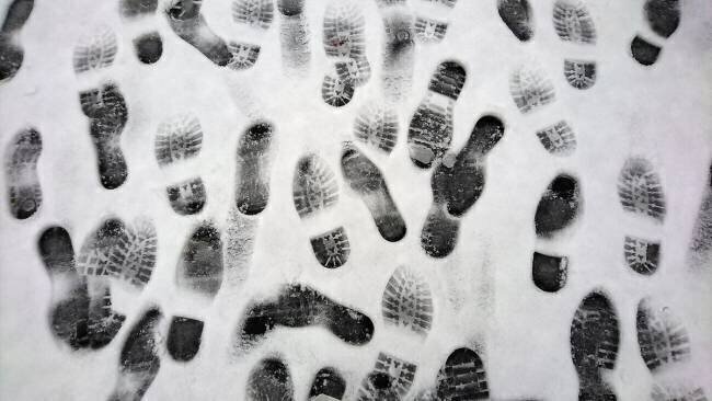 Empreintes dans la neige Lothar M. Peter