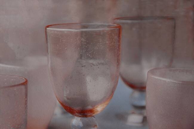 Glass tableware Gilbert Claes 
