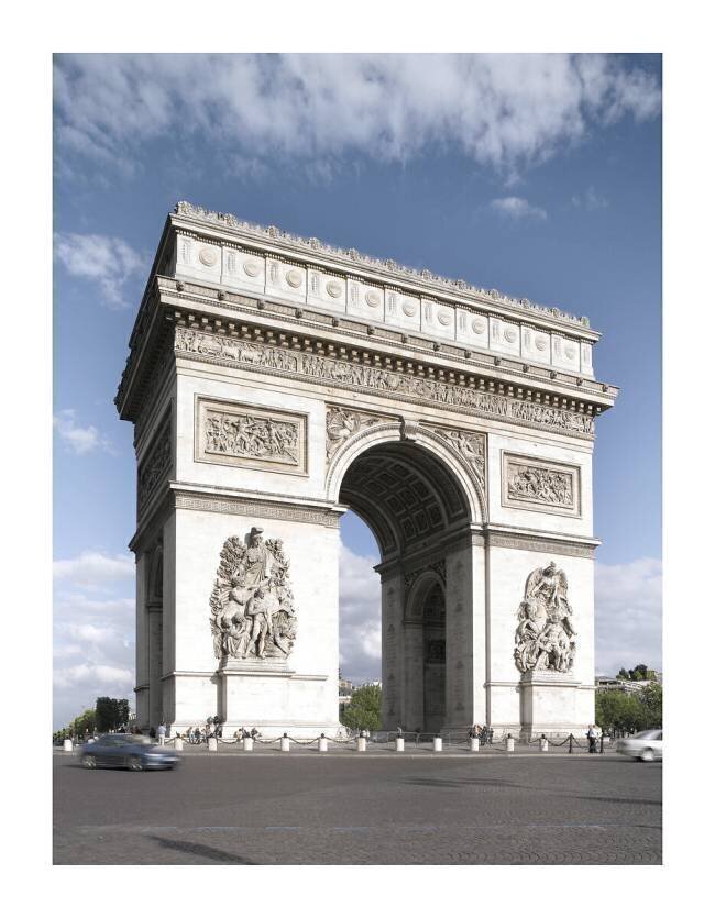 La facade Ouest de l\'Arc de Triomphe Luc Boegly