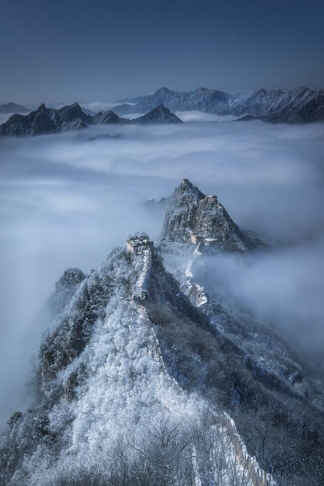 La Grande Muraille de Jian Kou dans les nuages Yuan Cui