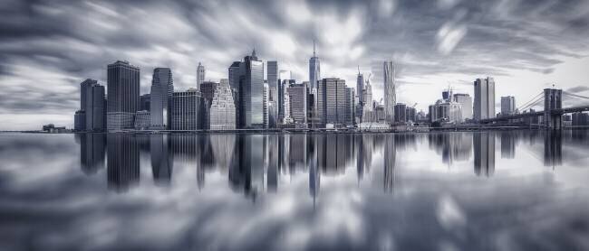 Manhattan Reflection Michael Zheng