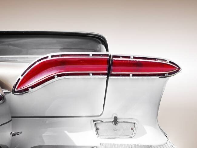 Résumé du feu arrière d'une voiture classique américaine de 1958 Beate Gube