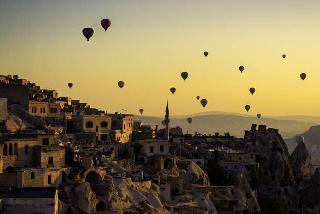 Sunrise over Cappadocia Yavuz Pancareken
