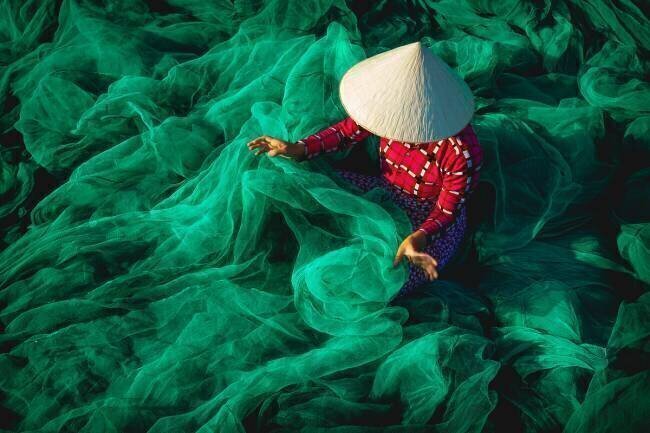 The fishing net Patrick Foto