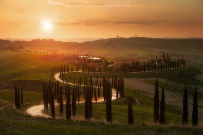 Tuscany evening Rostovskiy Anton