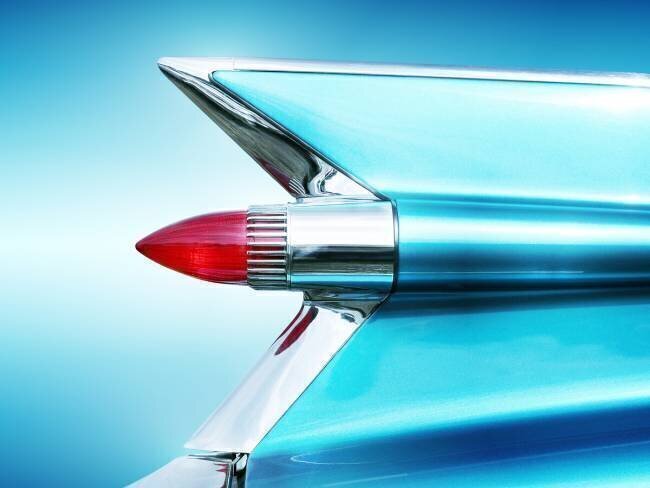 US classic car 1959 Sedan Deville tail fin abstract Beate Gube