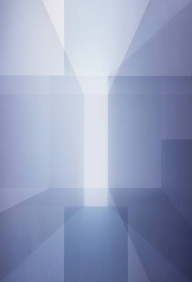 Abstract in blue Greetje van Son