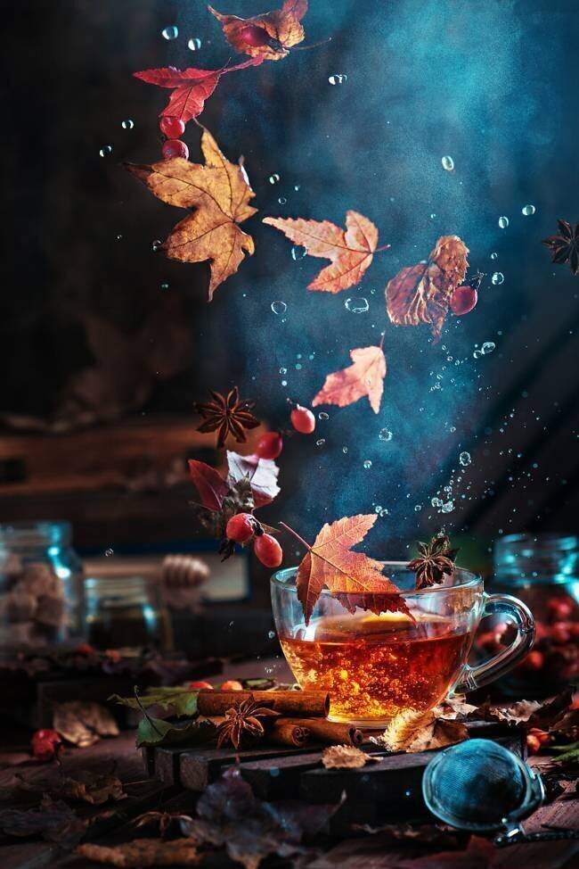 Briar tea with autumn swirl Dina Belenko